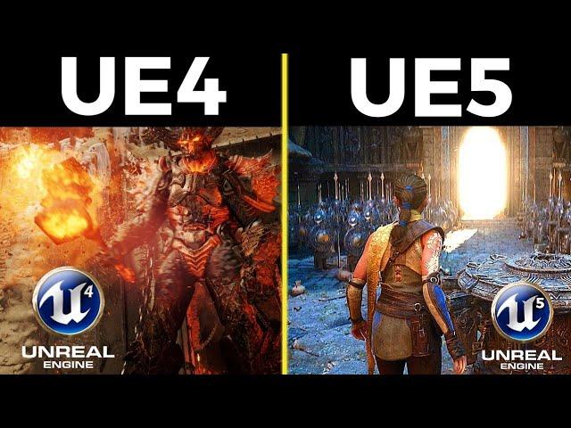 Unreal Engine 4 vs Unreal Engine 5