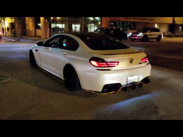 BMW M6 Gran Coupe LOUD rev / take off!! The hunt is on!