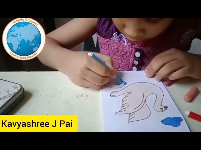 Kaavyashree J Pai presents a drawing on Environment theme for Amgele Channel