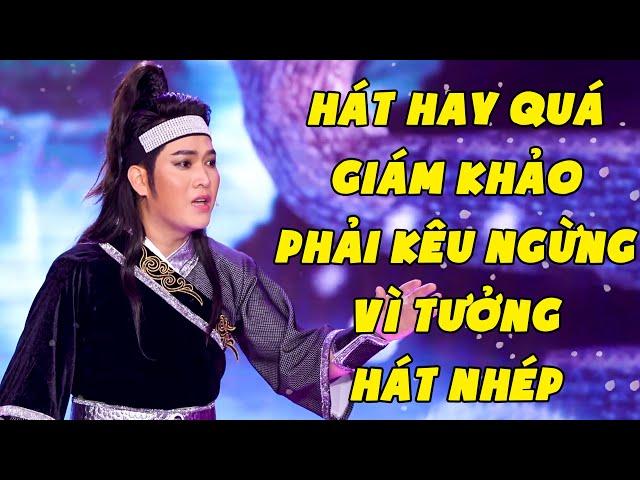 Thí Sinh Hát Cải Lương Quá Hay Giám Khảo Phải Kêu Ngừng Nhạc Vì Sợ Hát Nhép | Yêu Ca Cổ THVL