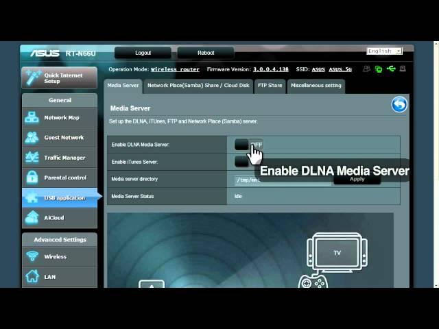 ASUS router quick how-to: DLNA media server tutorial