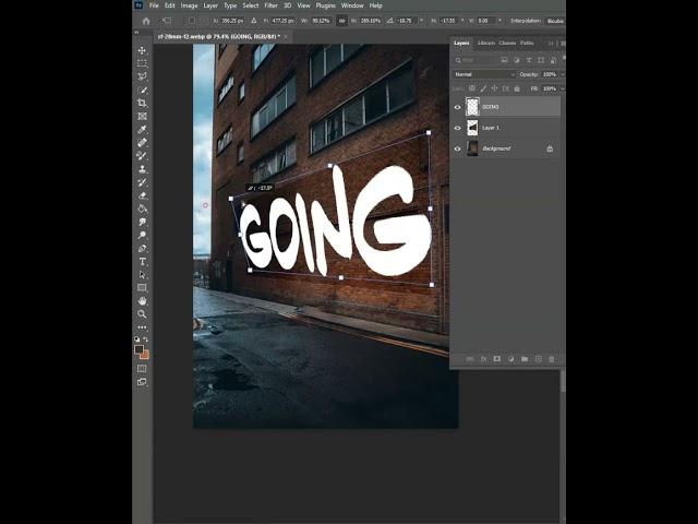 Realistic Perspective Text - Photoshop Tutorial