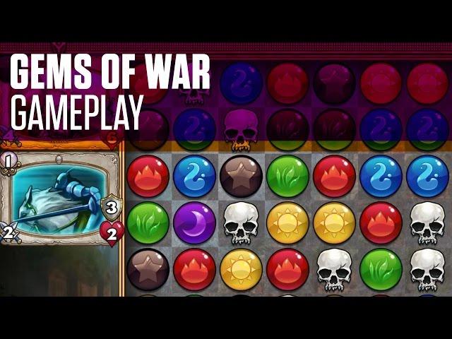 Gems of War Gameplay - Playthrough Review (Puzzle Quest Clone)