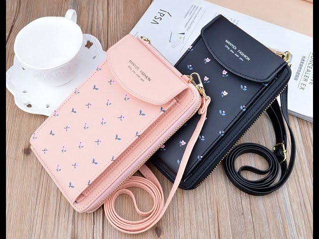 Korean Cellphone  Wallet Cross Body Bag Leather Purse Mini Pouch Shoulder Wallet Bag