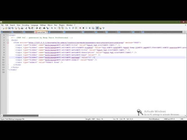 Doorgets CMS 6.0 Stored XSS+CSRF