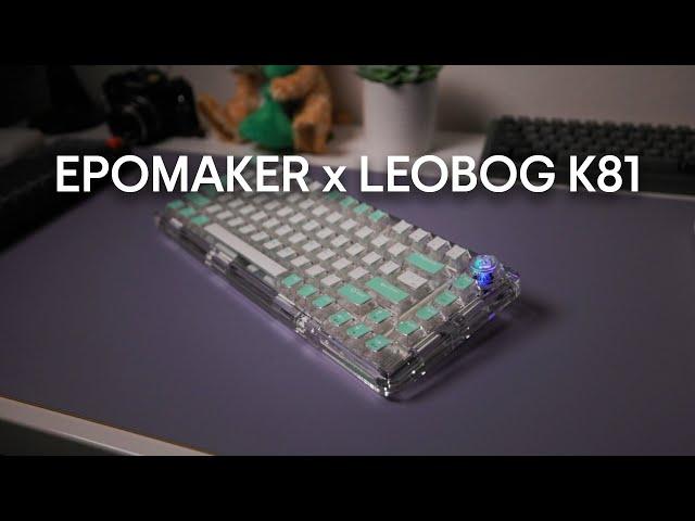 ITS TRANSPARENT & THOCKY - EPOMAKER x LEOBOG K81 Mechanical Keyboard & Typing Sound Test