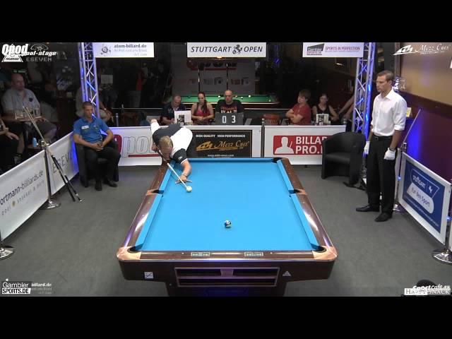 Stuttgart Open 2014, No. 20, 1/2 Final Nico Ottermann vs Christian Reimering, 10-Ball, Pool-Billard