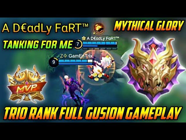 FULL RANK GUSION GAMEPLAY ft. WOLF XOTIC | GamEnTrix | MOBILE LEGENDS