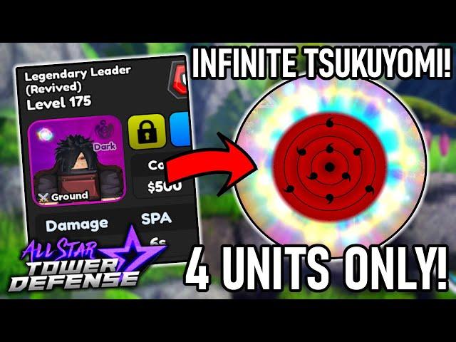 Solo Divine Raid v2 Ft. 6Star Madara | 4 Units Only! | All Star Tower Defense Roblox