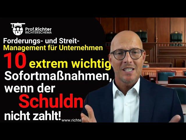 ⭐Forderungsmanagement braucht diesen Notfallplan: wenn Schuldner nicht zahlen! Prof. Richter 259-2