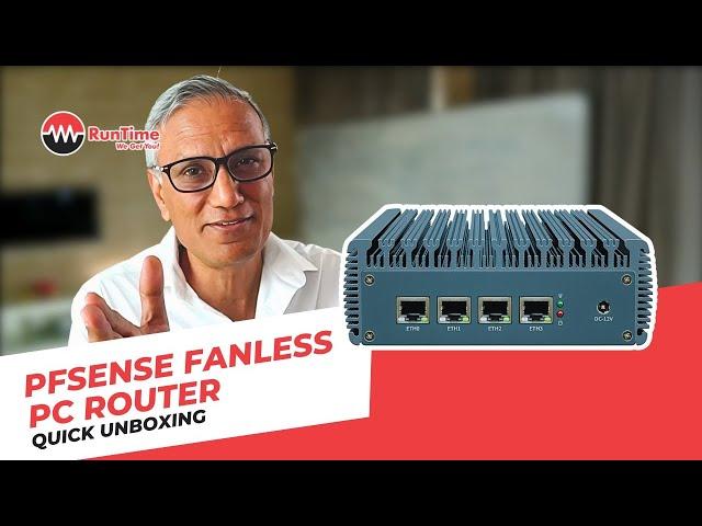 pfsense fanless PC router quick unboxing