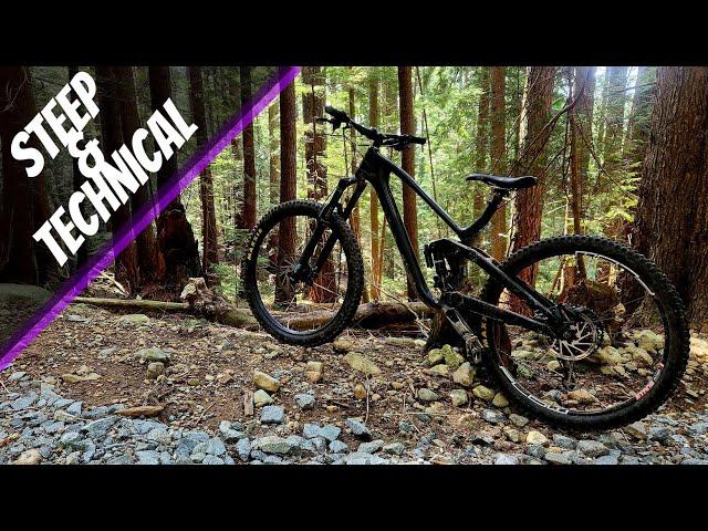 CYPRESS MOUNTAIN | Riding Steep Techincal Trails & Bad Crash