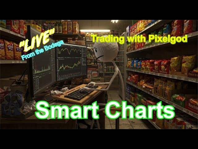 Smart Charts:  "Live" from the Bodega - Crypto Trading with Pixelgod