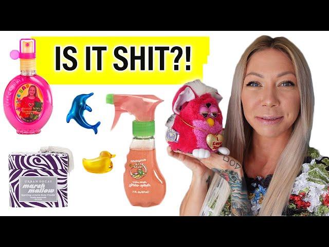 testing 90's nostalgia beauty products