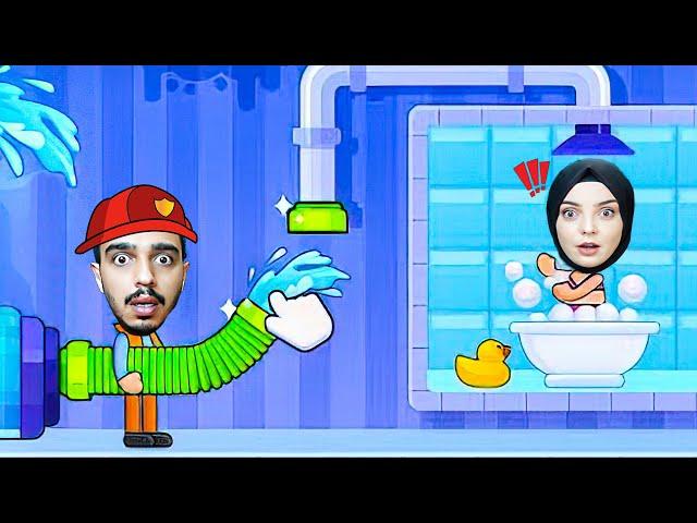 BANYO YAPARKEN SULAR KESİLDİ !!  Flow Legends: Boru Hattı Oyunu