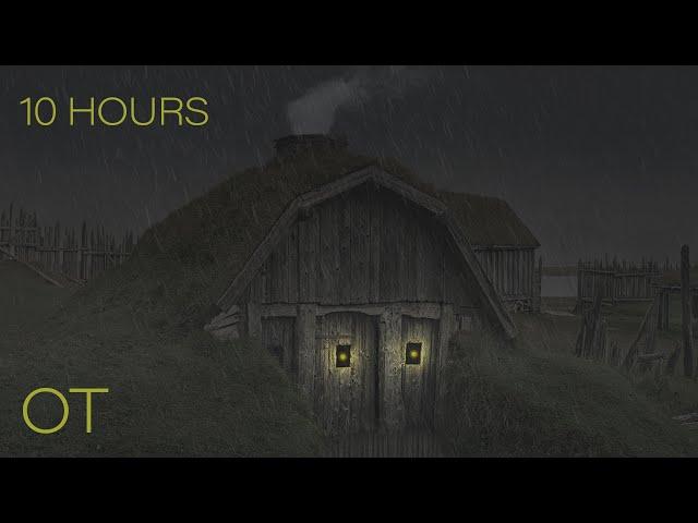 Viking Thunderstorm | Soothing Thunder & Rain Sounds For Sleeping | Relaxation| Studying | 10 HOURS