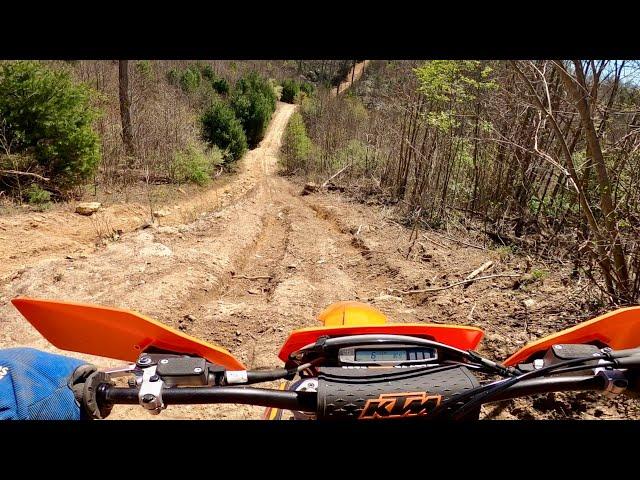 KTM 250XC-W TRAIL RIDE ON POCAHONTAS TRAIL SYSTEM