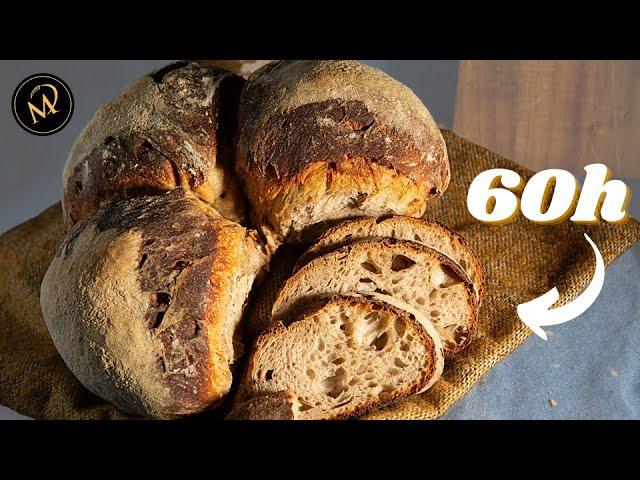 60 Stunden Brot 2.0 / Sauerteig Brotlaib mit 60 Stunden Teigreifung