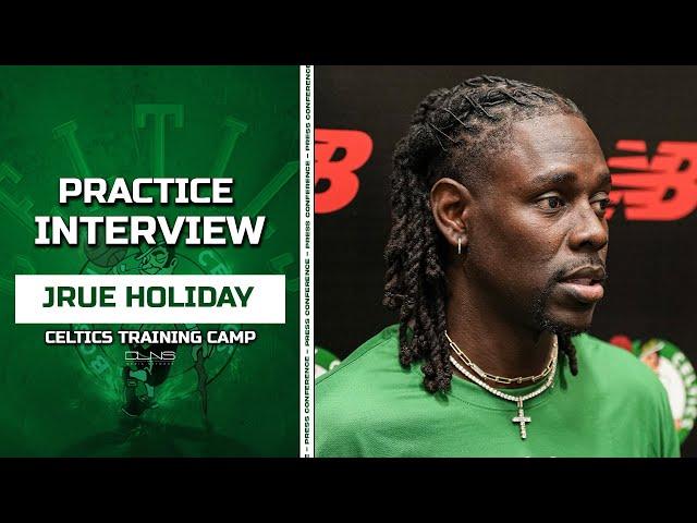 Jrue Holiday Talks Workouts with Lonnie Walker IV | Celtics Practice