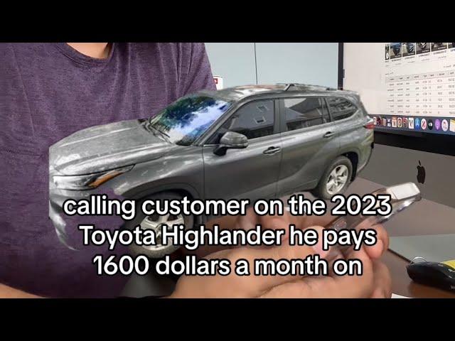 Toyota Dealership Scams customer‼️IMAGINE PAYING $1600 a month for a Base Toyota Highlander!