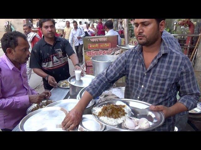 Best Cheapest Meals in Delhi | Rice with Chicken Curry | Street Food New Delhi Railway Station