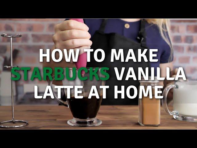 How to make Starbucks vanilla latte at home | SO GOOD!!!!!