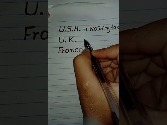Beautiful Handwriting USA vs UK vs FRANCE What Is The Wrong - quek write 001 Handwriting #shorts