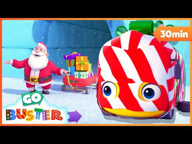 Buster’s Christmas Grotto Chaos!  A Lesson in Patience | Go Buster - Bus Cartoons & Kids Stories