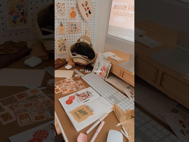 the current state of our craft tables  #journaling #stationery
