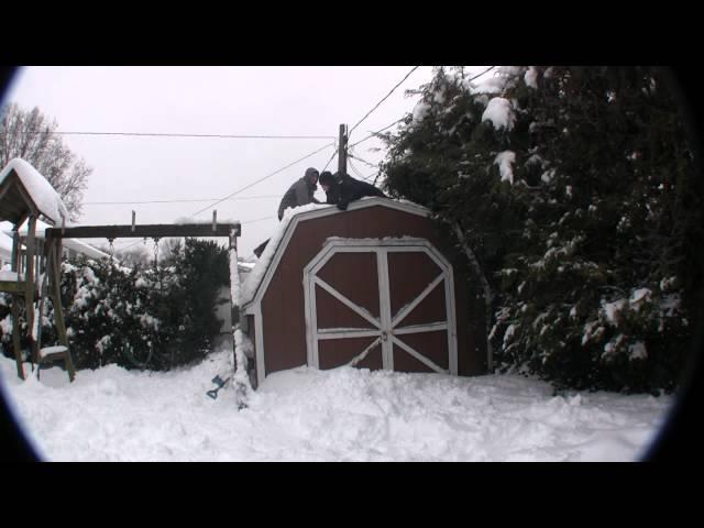 Pushing A Ginger Off A Shed!!!!!!!!