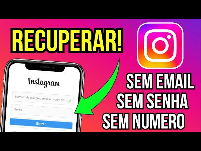 Recuperar CONTA do INSTAGRAM EM 2025 (SEM EMAIL, SEM SENHA E NÚMERO)