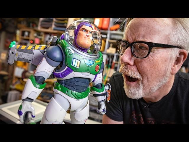 Adam Savage Reacts to Animatronic Buzz Lightyear Robot!