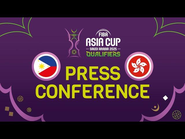 Philippines v Hong Kong, China - Press Conference - FIBA Asia Cup 2025 Qualifiers