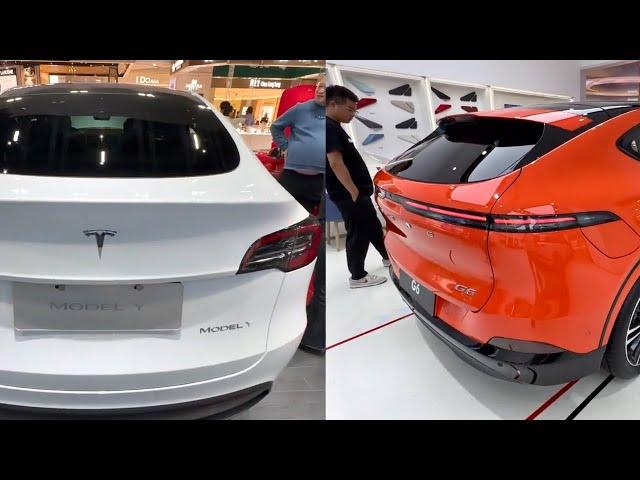 2023 Tesla Model Y Vs Xpeng G6 in-depth Walkaround