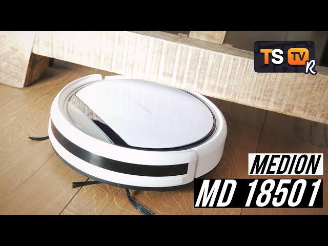 MEDION SAUGROBOTER MD 18501 18500 TEST (DEUTSCH) ► Flach, Günstig, Mit Wischfunktion!