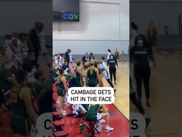 Physical altercation between Liz Cambage and Nigerian players 