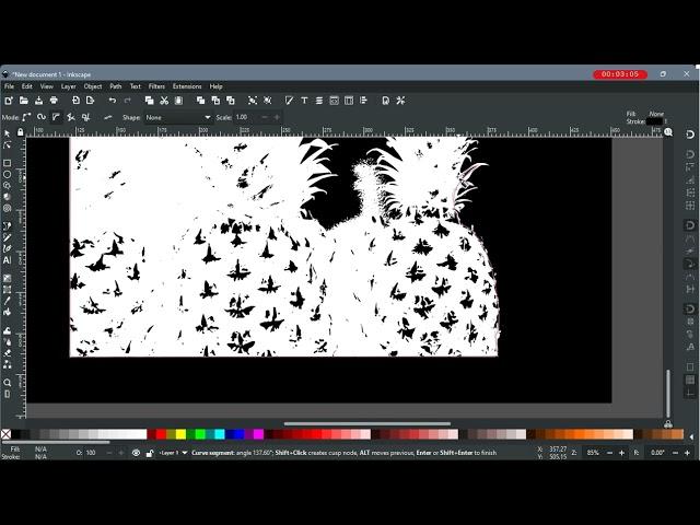How to Make a White Background Transparent in Inkscape (Raster Output)
