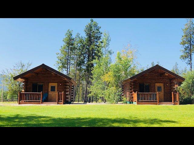 14x24 Log Cabins Walk Through, Single Level Finished West Glacier Montana