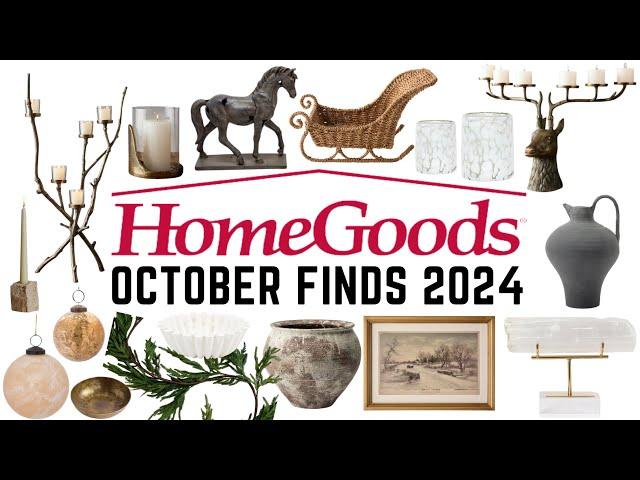 HOMEGOODS BEST OF MONTH OF OCTOBER || HOLIDAY DECOR & HOME FINDS || 2024