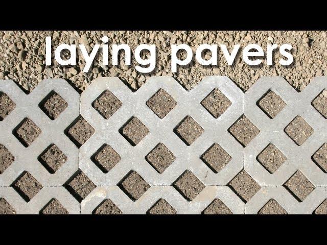 laying pavers