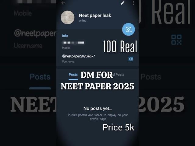 Neet Paper Leak 2025 #neet #2025 #leak