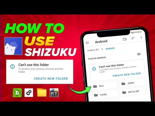 How to Fix Can't Use this Folder  Can't use this folder problem | How to use Shizuku App