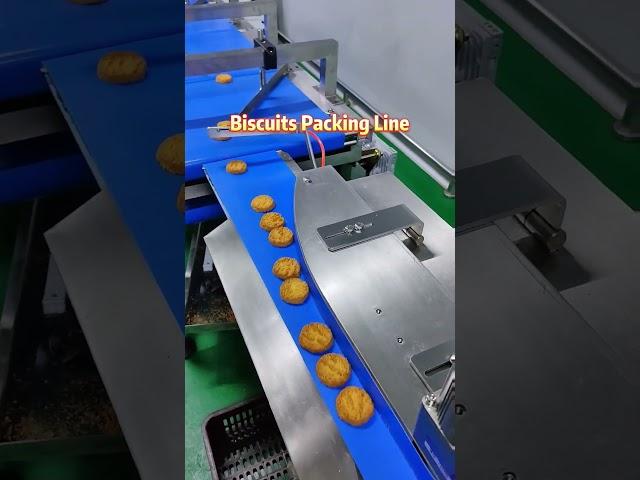 High Quality Food Packaging Machinery Automatic Cookies Sorting Feeding Packing Line | SAYOK