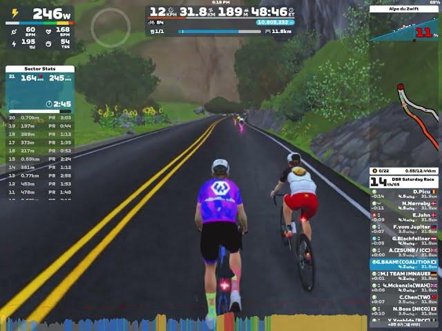 [240914] Zwift - Race: DBR Saturday Race (B) on Accelerate to Elevate in Watopia