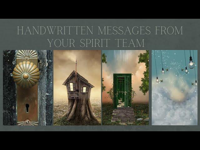 HANDWRITTEN MESSAGES FROM YOUR SPIRIT TEAM  timeless pick a card reading