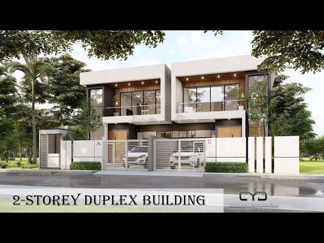 Project #45: 2-STOREY DUPLEX MODERN HOUSE |  15x21m LOT | House Tour | HOUSE DESIGN