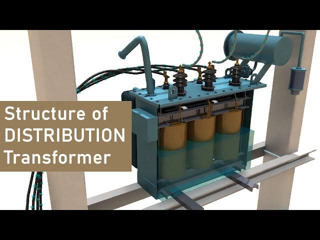 How distribution transformer works | structure of distribution transformer