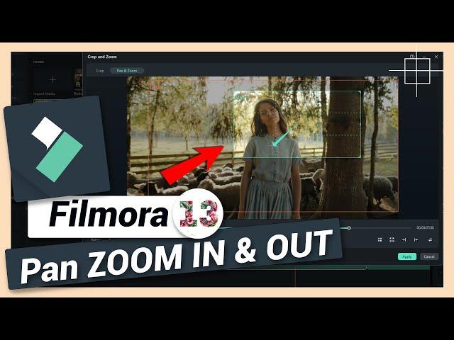 Pan Zoom in and Zoom Out Effect | Filmora 12 & 13 Tutorial