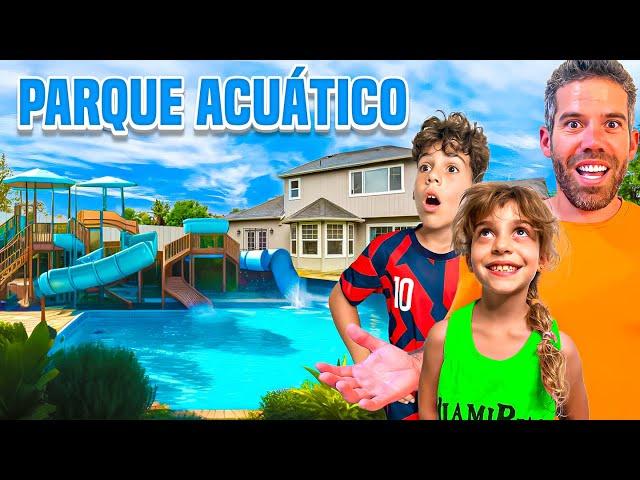 Sorprendo a MIS HIJOS con un PARQUE de AGUA en CASA |4PLUSONE