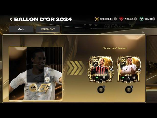 OMG!  BALLON D'OR FULL EVENT LE*KED ONLINE  HUGE F2P REWARDS REVEALED  102 RONALDINHO FOR 